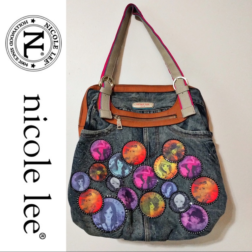 Nicole Lee Denim Punk Purse